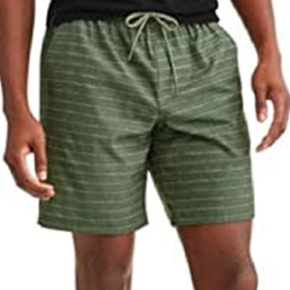 Shorts swim mens new size 3XL waist 48-50" above knee pull on UPF 50+ hybrid